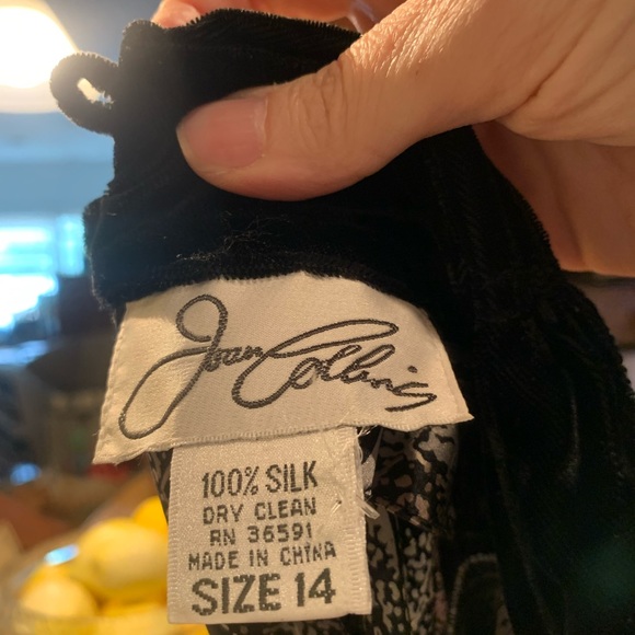 Vintage NWT! Gorgeous!!Joan Collins Silk blouse - Picture 5 of 6